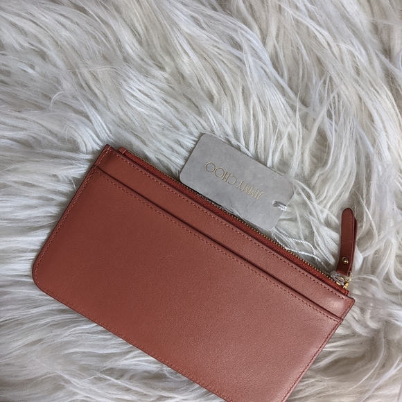 NWT Jimmy Choo Aarna pouch in "Mix Pink" - Picture 5 of 6